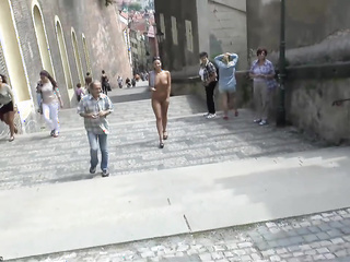 ”Public nudity in an old European city”