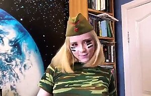 Sweetie fox hot solo in military style