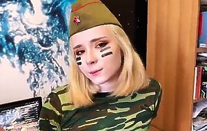 Sweetie fox hot solo in military style