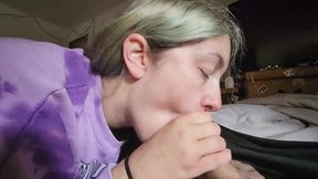 Ourdoor Teasing and Masturbation + Blowjob Wake-Up Call