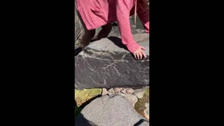Spring Nude Public Outdoor Sunbathe Piss &amp; Quick Fuck