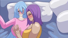 Sexy Shemale Mia Cum on Her Slutty Cheating Wife Busty Body and Big Milf Tits