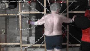 Glove teased and punished on the spider web (1080) starrring Mistress B