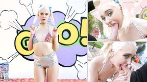 Chloe Cherry deepthroats a cock