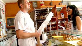 lilith lavey s big boobs hang low as she takes it on all fours