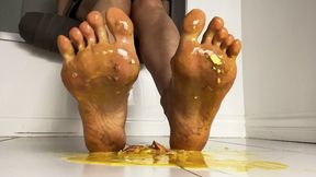 Crushing Eggs Barefoot