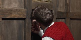 The altar boy is ready to confess his sins and make more