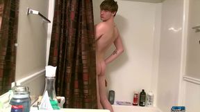 Jerking off with Tyler in the Shower