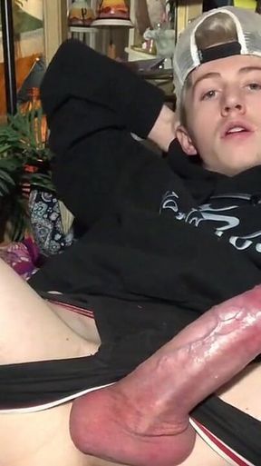 Horny Teen Cock Cumming on Your Face