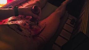 I get really horny from the hot wax and cum loudly