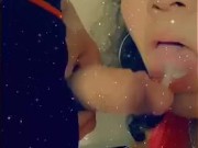 Amateur Native American deep throat