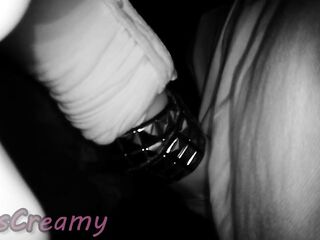 MissCreamy French Teacher Gives Me a Public Street Oral job - Intensive Ejaculation!