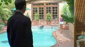 Perfect blonde whore pounded with cock and toy