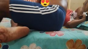 Desi Busty Big Boobs stepsister gets fooled into riding cock