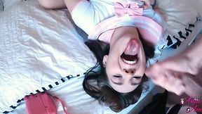 Beautiful curvy bitch gets facials in hardcore homemade compilation