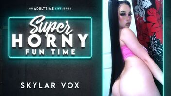 Being bored leads to a masturbation show for Skylar Vox