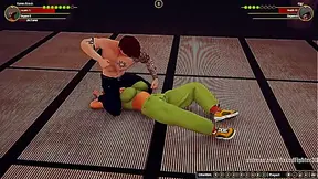 Karen Krush Battles Gigi Naked in Steamy 3D Hentai Showdown