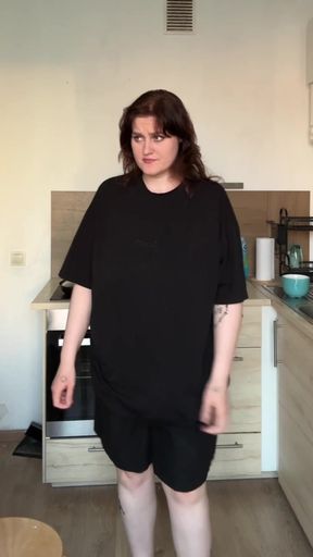 I'm shy in this clothes...