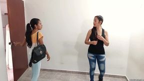 Happy Stepmother's Day: Lesbian Bondage Foot Worship and Oily Boob Massage!