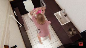 Yaoi - Two Femboys Fucking in a Public Toilet