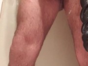 Slogged that juicy mancunt deep and wide with humongous drill dildo