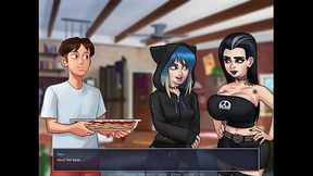 Summertime Saga ep 87 - Plan to Make Busty Odette Catch Redhead Gracce