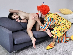 Tricky clown fucked milf Alana
