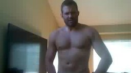 American Model Jerks His Dick