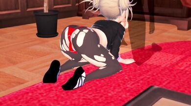 Himiko gets drenched in cum trying to please you POV
