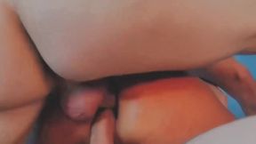 Busty Russian Monika Fox hosts a Christmas gangbang party with double anal