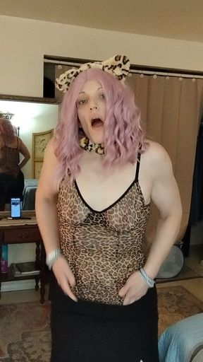 Sexiebabi Striptease Dance Leopard Print GString MILF PAWG