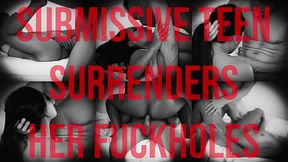 Teen Submissive Gives Her Hole to the Fuckholes (free)