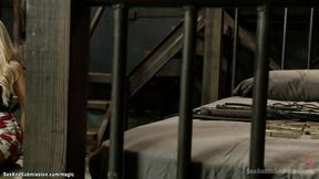 ”Blonde mesmerizing bound anal fucked”