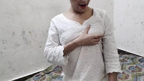 Cute step sister with romantic scene with Hard core sex
